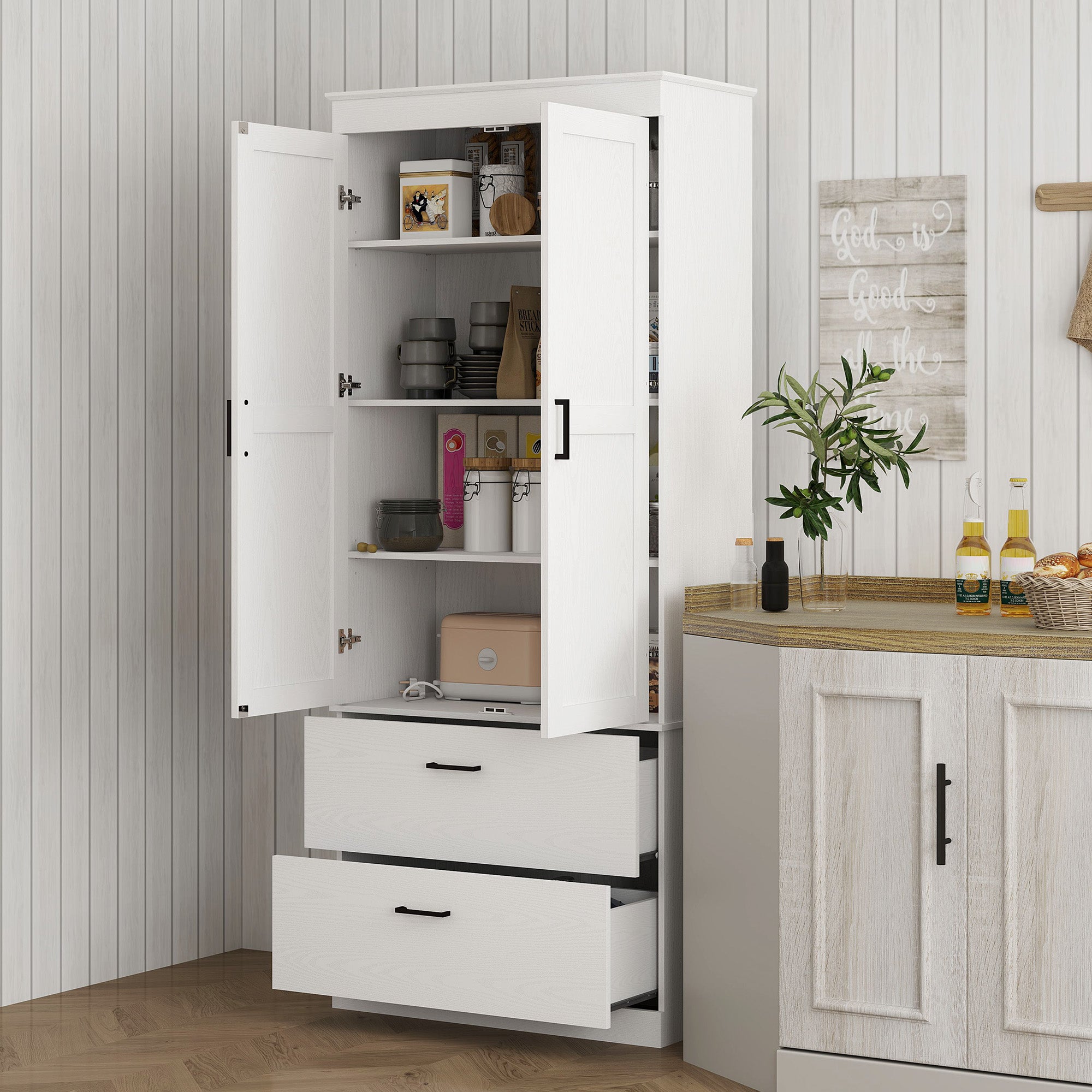 Armoire de cuisine panneau de particules HOMCOM - 2