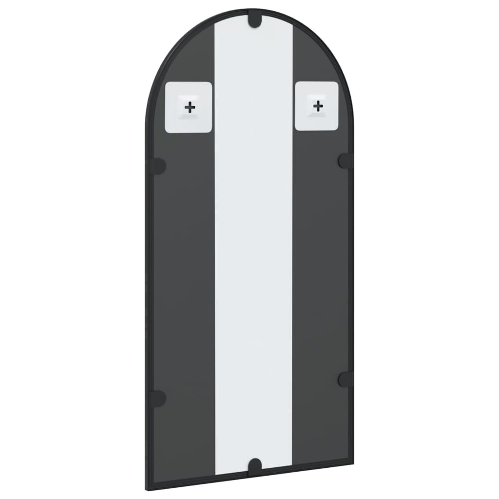 Miroir mural noir 30x60 cm arche fer vidaXL - 5