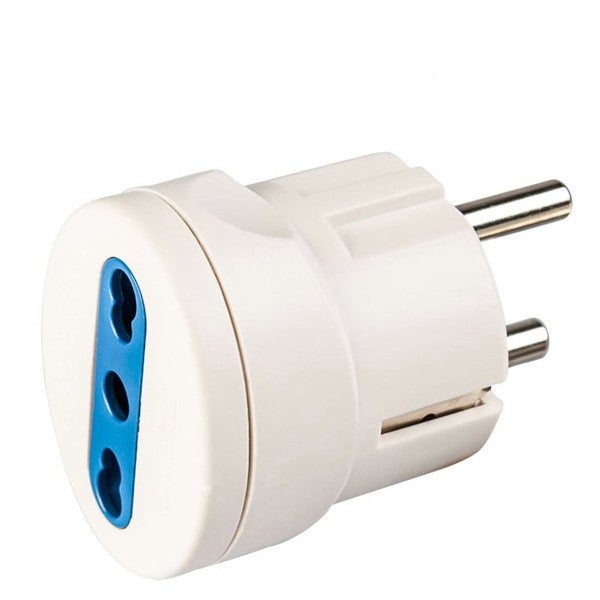 Adattatore Da Spina Schuko Tedesca A Italiana Piccola 10A - Bianco, Per Elettrodomestici - Foto 6