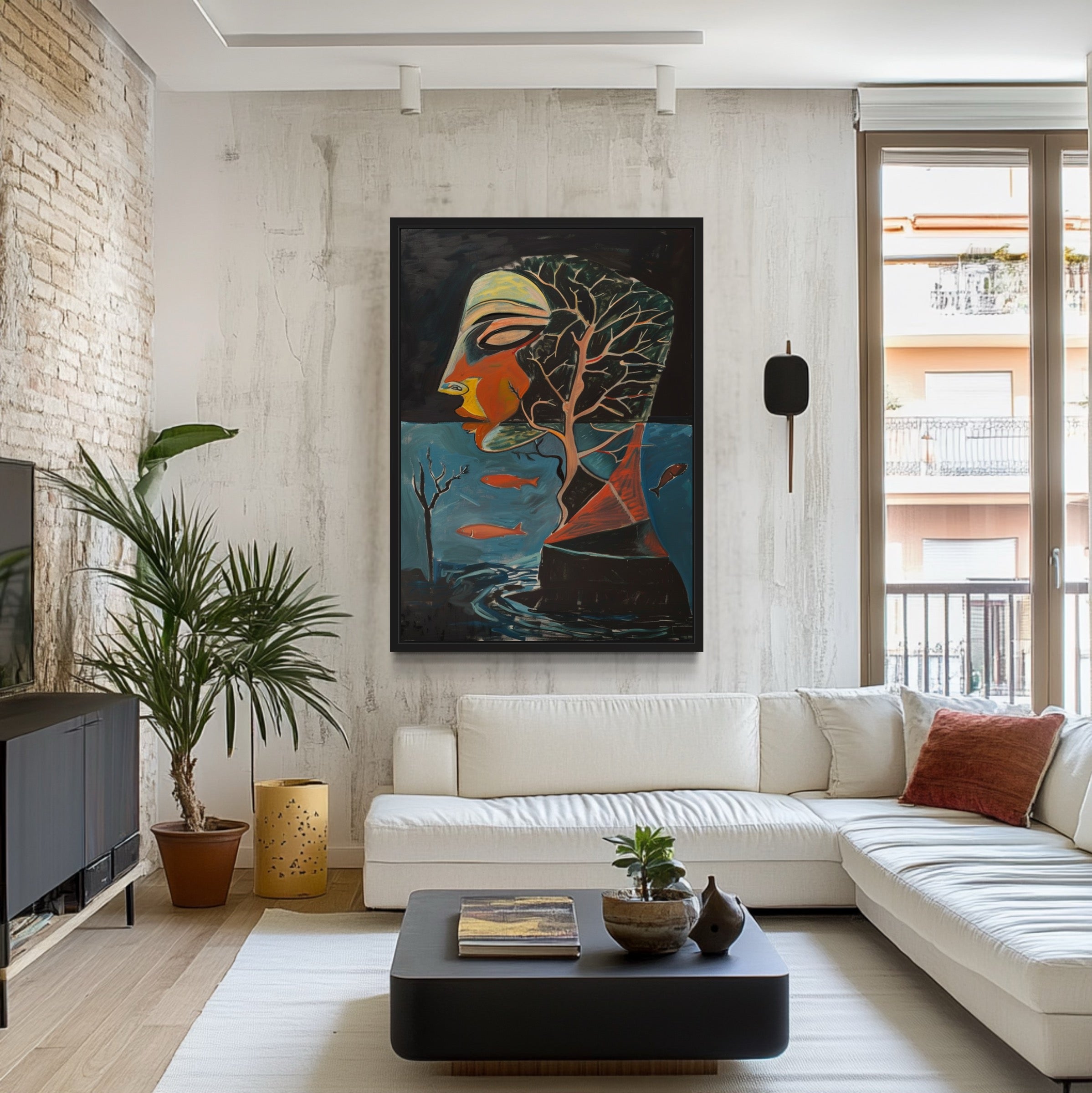 Estampe à encadrer, 50 x 70 cm. POLARTE - Racines du silence : Échos de l'eau et de l'âme - 5