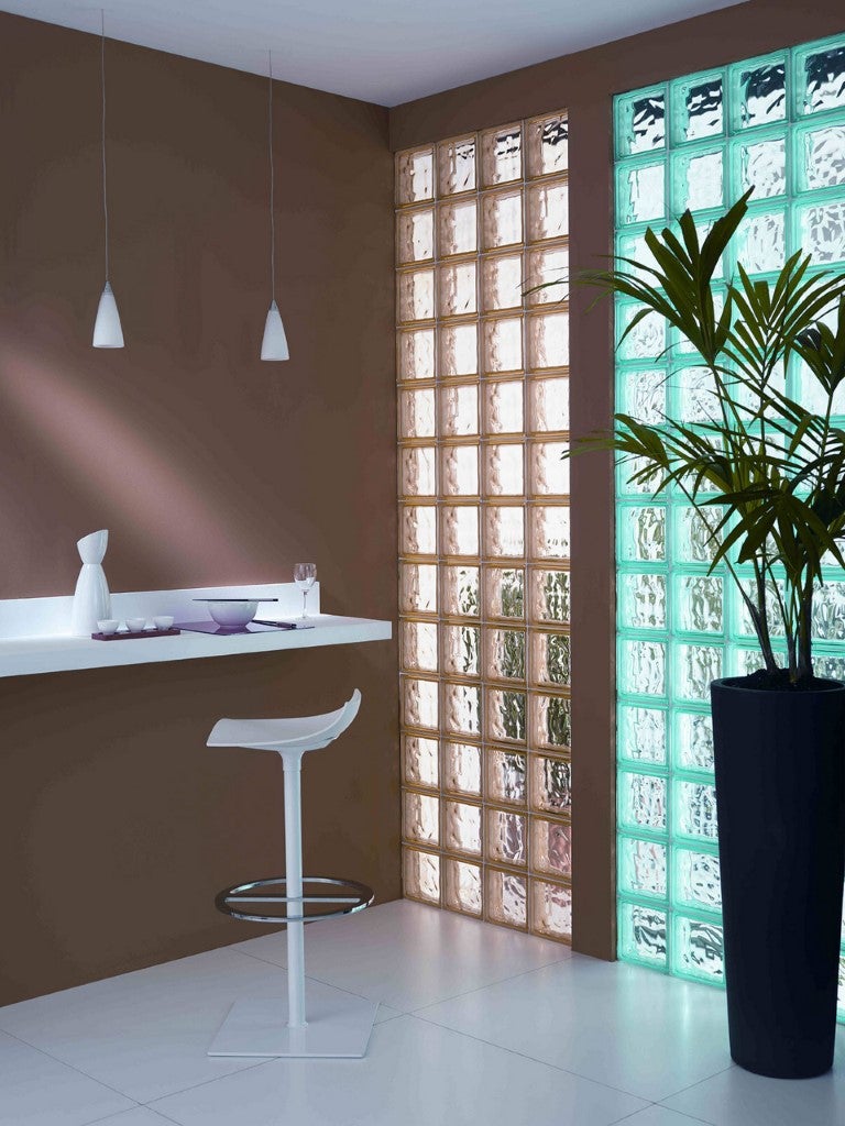 ReadyBlock, kit in alluminio per la realizzazione di pareti con mattoni di vetro 190x190x80 mm (2x4). Dimensione parete 455x837 mm (larghezza x H.) - 7