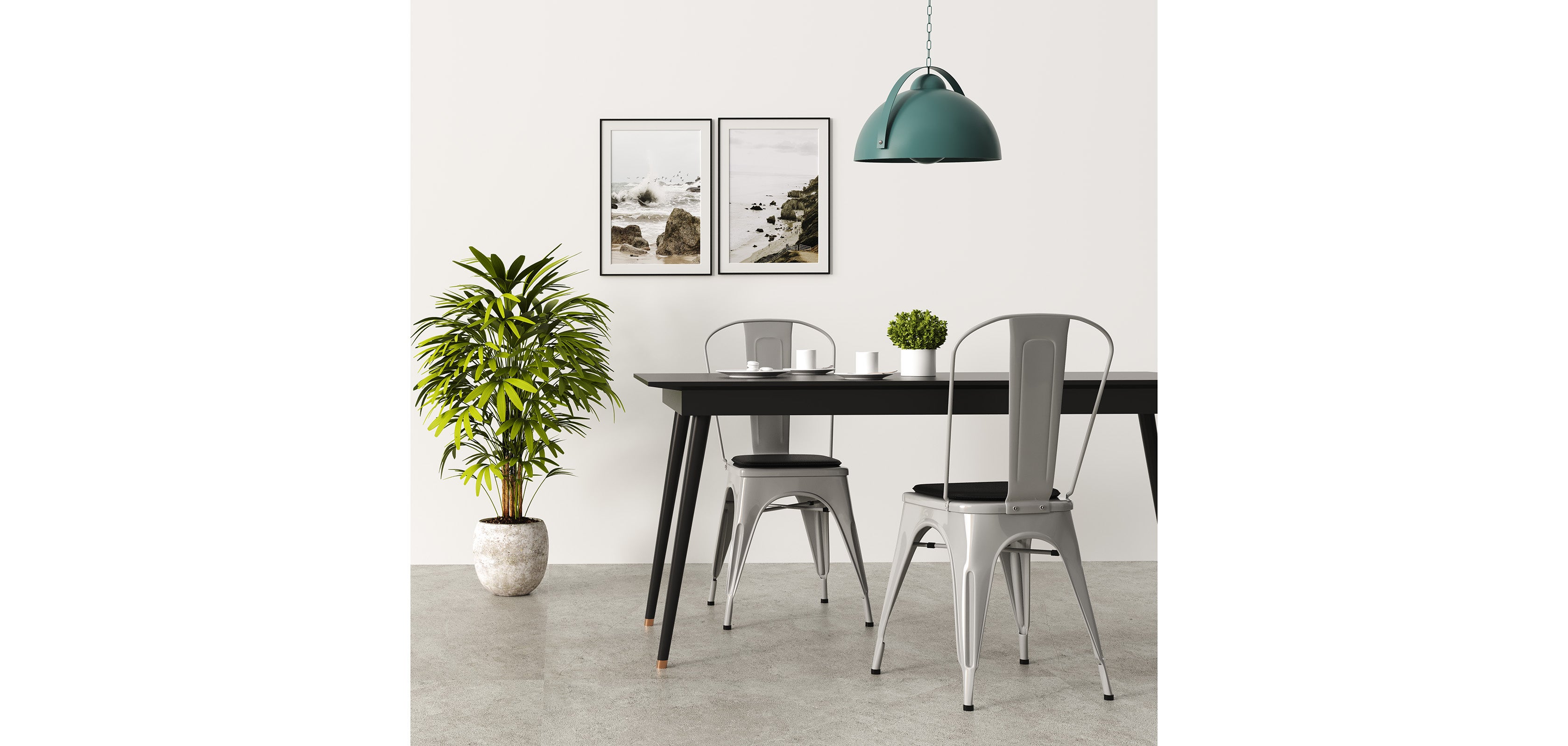 X4 Cojín con imanes para silla Bistrot Metalix | Leroy Merlin