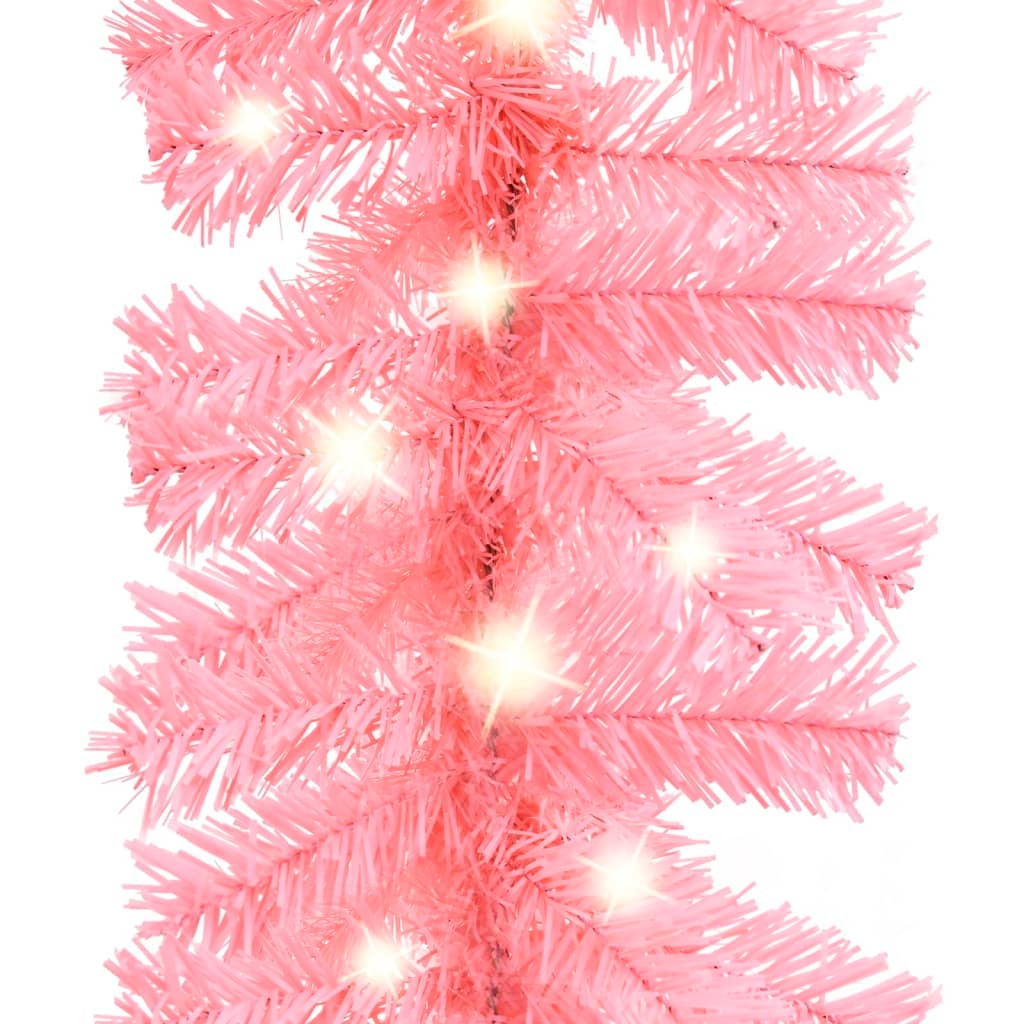 Guirlande de Noël avec lumières LED 20 m Rose vidaXL - 4