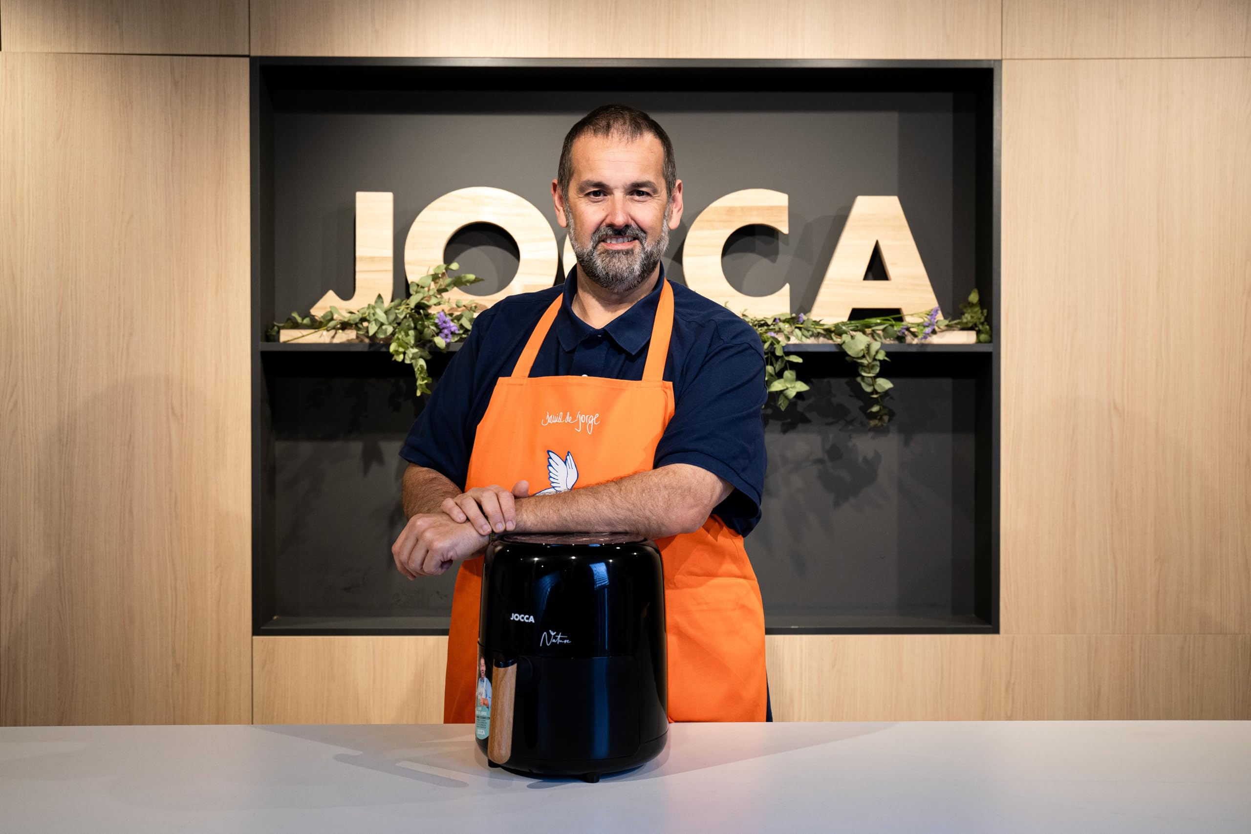 JOCCA - Friggitrice ad Aria Calda 3,8L| Air Fryer| Friggitrice Senza Olio| Timer| Temperatura Regolabile| Cottura Sana| Potenza 1450W| LED Touch Scree - 4