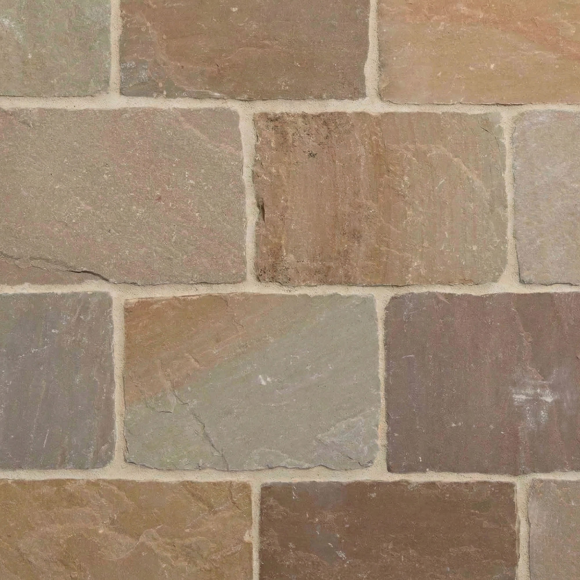 Pavé Grès Kandla Multicolore 20x14x2-2,5 cm (vendu au m² - 30 pavés/m²) - RO'MA NATURE - 2