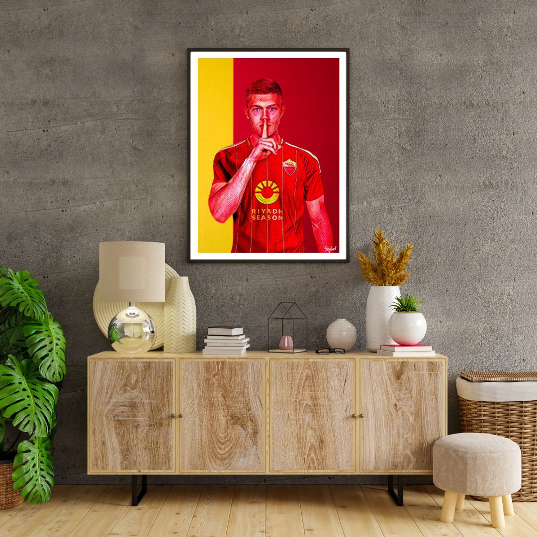 Poster Artem Dovbyk Roma Calcio - 30 x 42 cm Made in Italy - 2