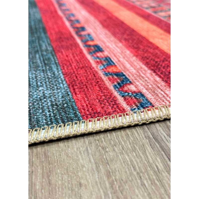 Tapis berbère lavable en machine - KILIM 03 Multicolore - 200x290 cm - 4