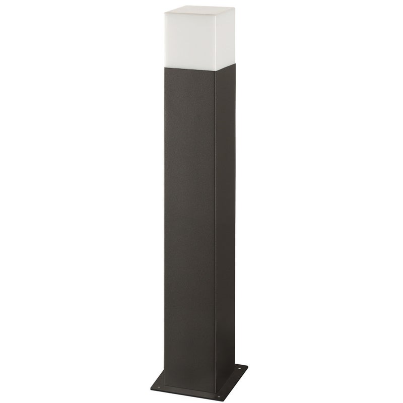 Lampa ogrodowa stojąca New York grafitowa 1xE27x12W IP44 wym: 44 x 7,8 x 7,8 cm aluminium Polux