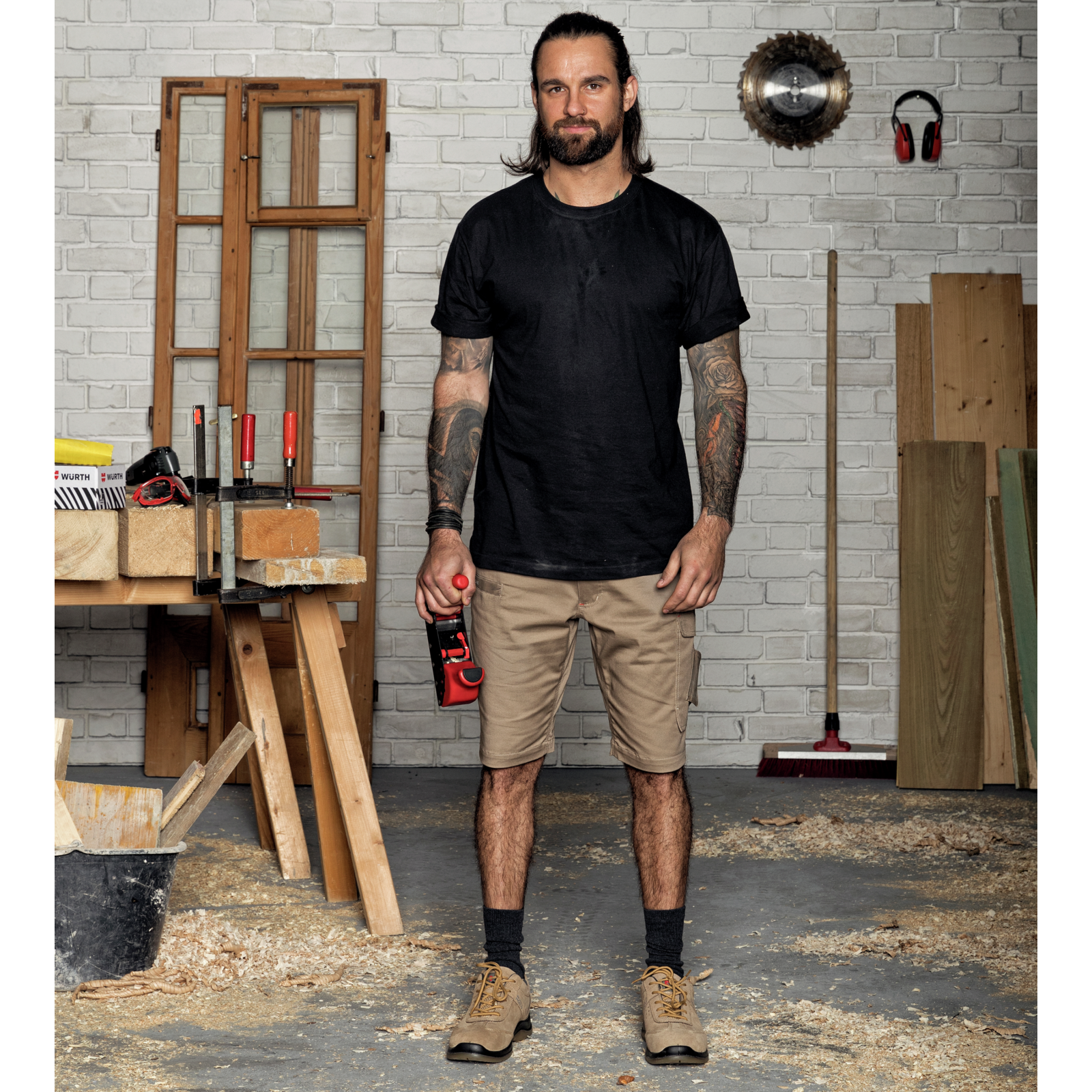 Bermuda de travail Stretch X Würth MODYF beige - 5