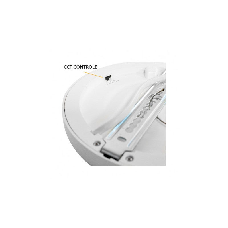 Plafonnier LED Encastrable AC220/240V 6W 525lm 100° IP40/20 IK06 Ø125mm - CCT 3000K / 4000K / 6000K perçage Ø50mm - 4