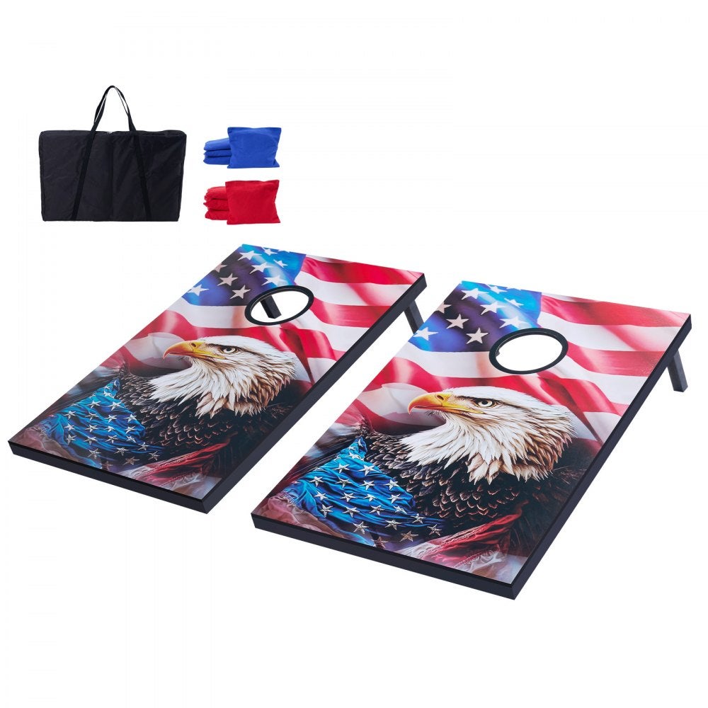 Essenza Juego De Cornhole Portátil, Tableros Plegables Y Superficie Pulida, Mdf, 3X61 Cm, 8 Sacos Y Maletín, Para Jardín O Playa , Leroy Merlin