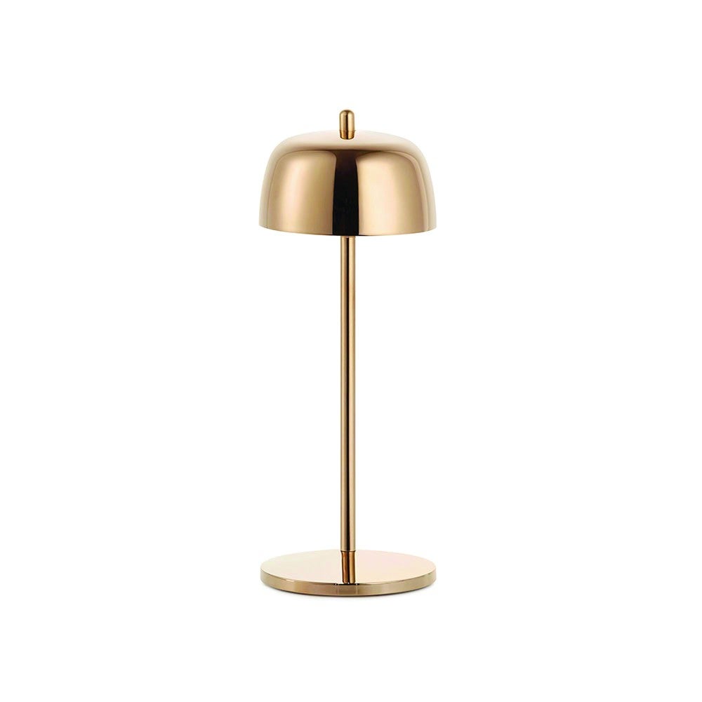 Lampa stołowa LED Zafferano CIRCE z możliwością ładowania i ściemniania w kolorze miedzi