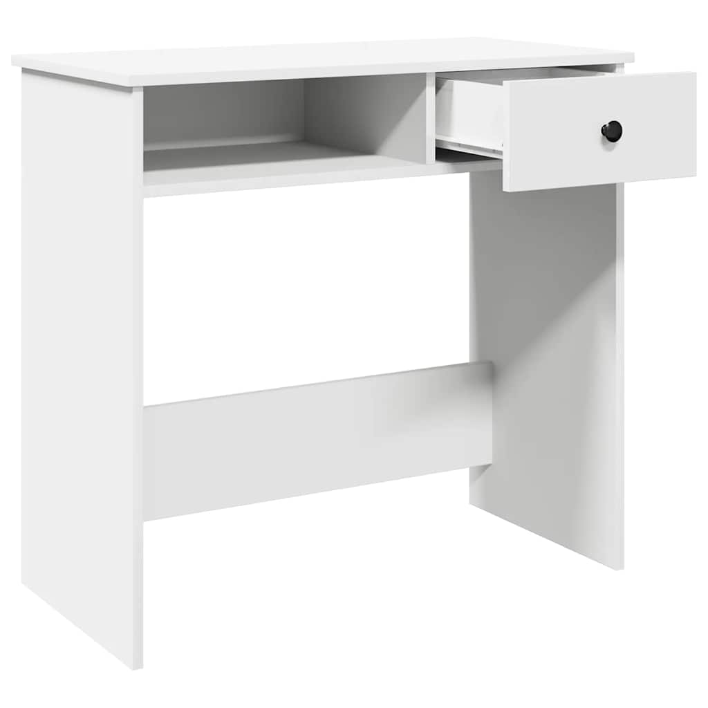 Bureau Blanc 80x40x75 cm Bois d'ingénierie vidaXL - 5