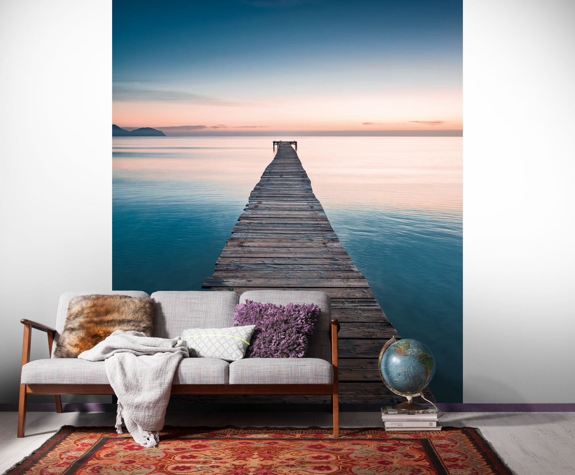 Fototapeta morze niebieskimIbrązowym - 200 x 250 cm - SANDERS &amp; SANDERS
