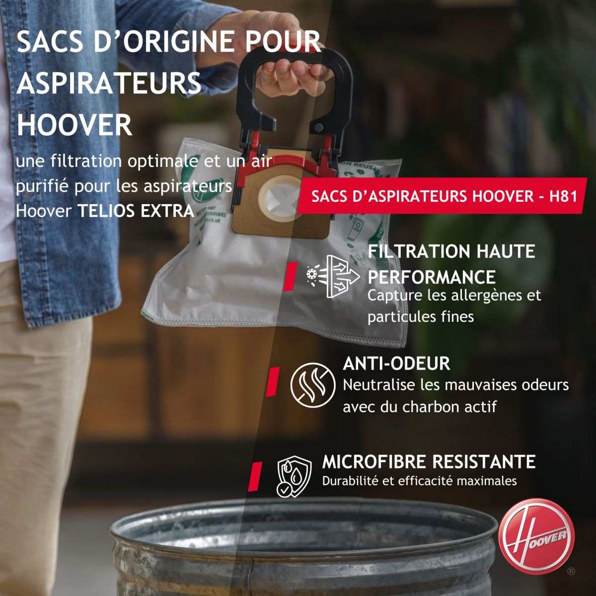 Sac aspirateur HOOVER H81 PureEpa - 4