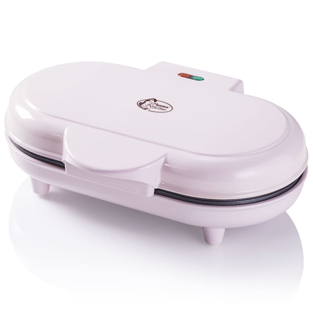 Piastra Per Ciambelle Bestron Sweet Dreams – 6 Ciambelle Alla Volta, Antiaderente, 900W, Giallo, Per Brunch E Colazioni Speciali