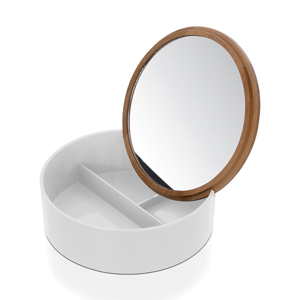 Qqmora Trousse de maquillage avec miroir Trousse de maquillage de avec