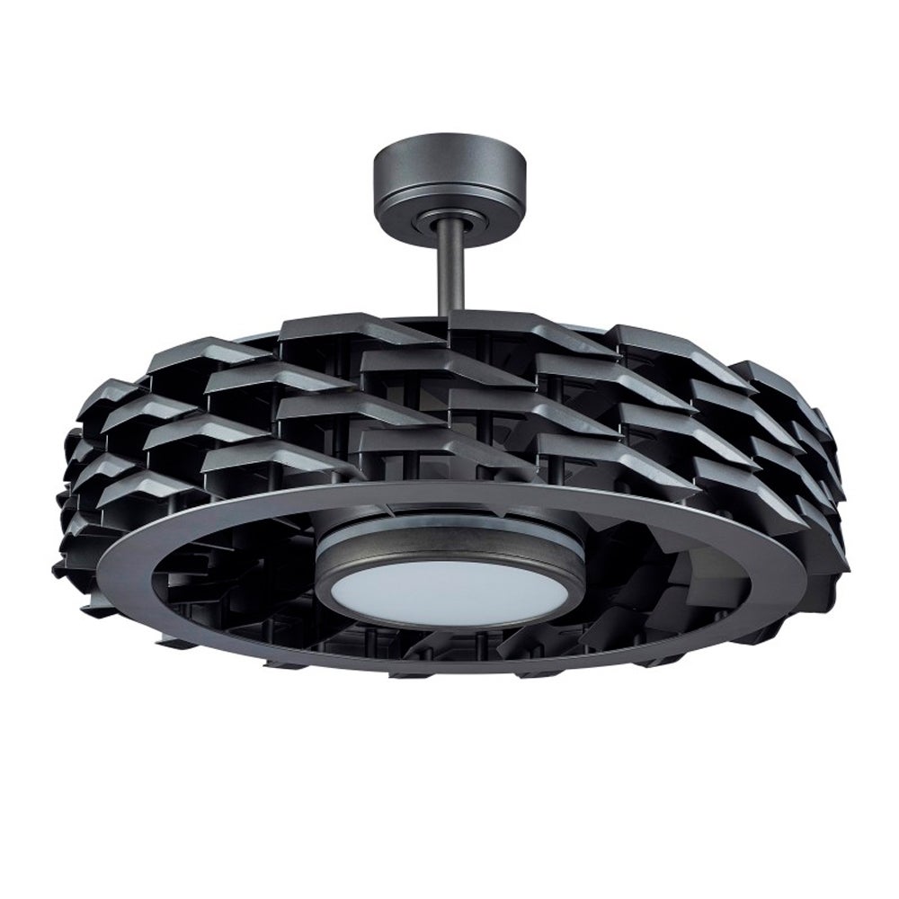 Ventilateur noir, modèle de connexion WIFI RUBIK sans lames, moteur DC, led intégrée SULION - 8