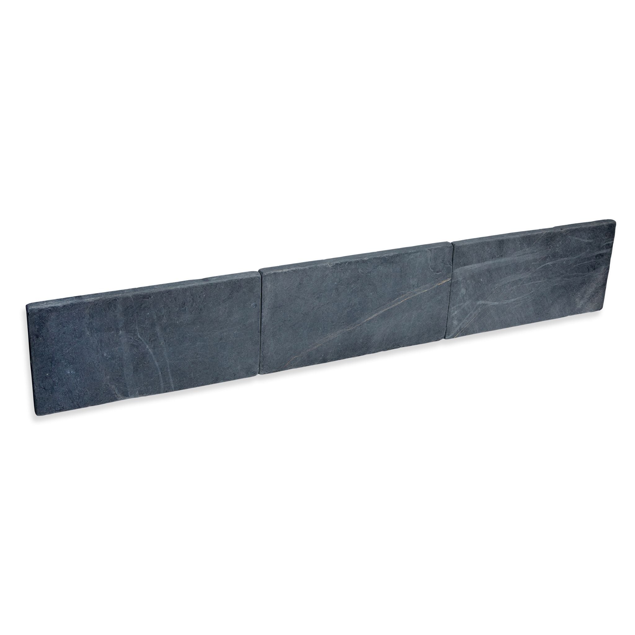 Bordure de jardin Ardoise Noire Vieillie 50x25x3 cm (lot de 30 bordures soit 15 mètres) - RO'MA NATURE - 2