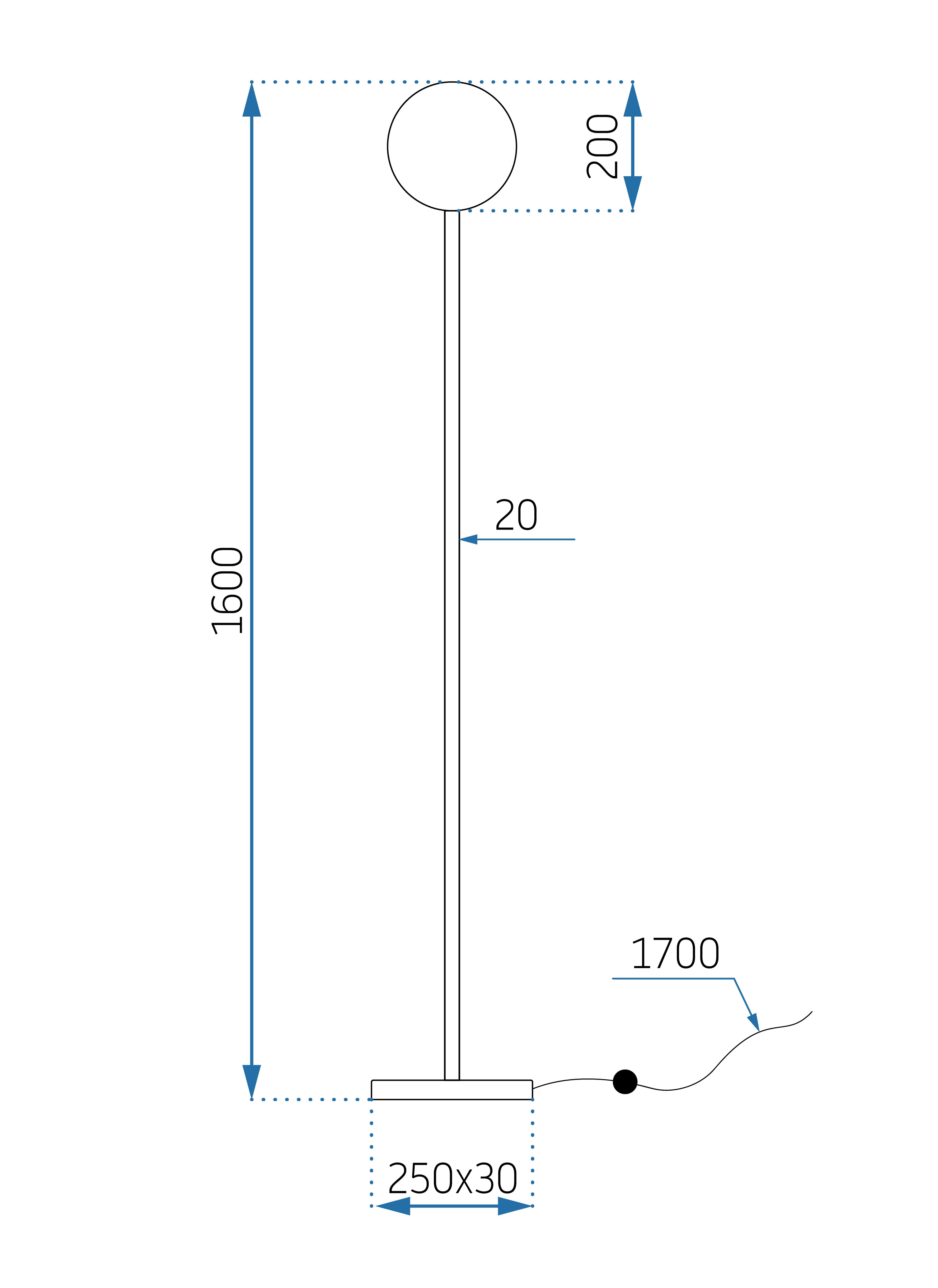 Lampa Stojąca Podłogowa Toolight App926-1F Złoty - 6