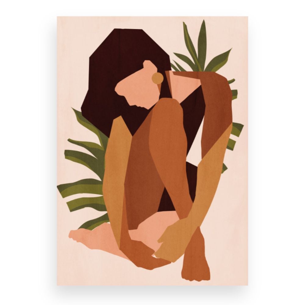 Toile Silhouette assise / 100x140cm / Fabriqué en France / DADA ART - 3