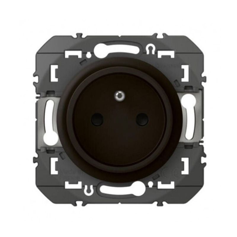 Prise de courant easyréno Dooxie Legrand - 2P+T - 16A - Noir mat ...