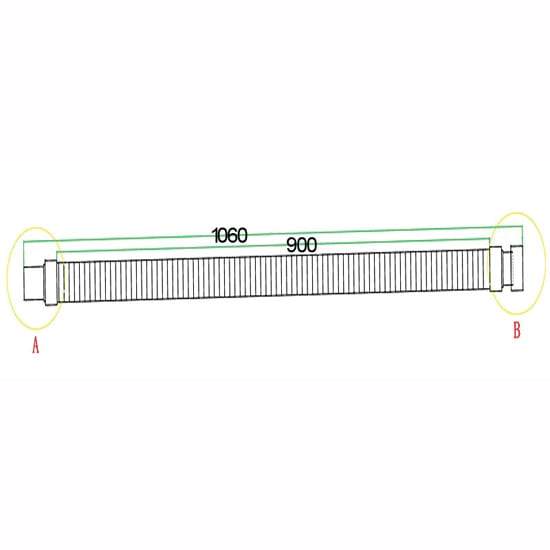 Aica Bonde De Receveur Avec Le Siphon 90cm Bonde De Douche Haut Débit Extra Plate Couverture Chromé Diamètre 90mm - 5