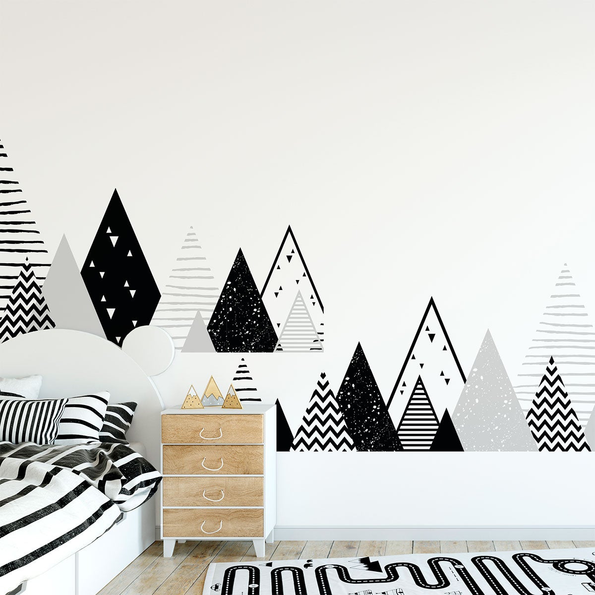 Adesivo bambino di montagna scandinavo manonka - Sticker adesivo - adesivi murali - 100x170cm - 7