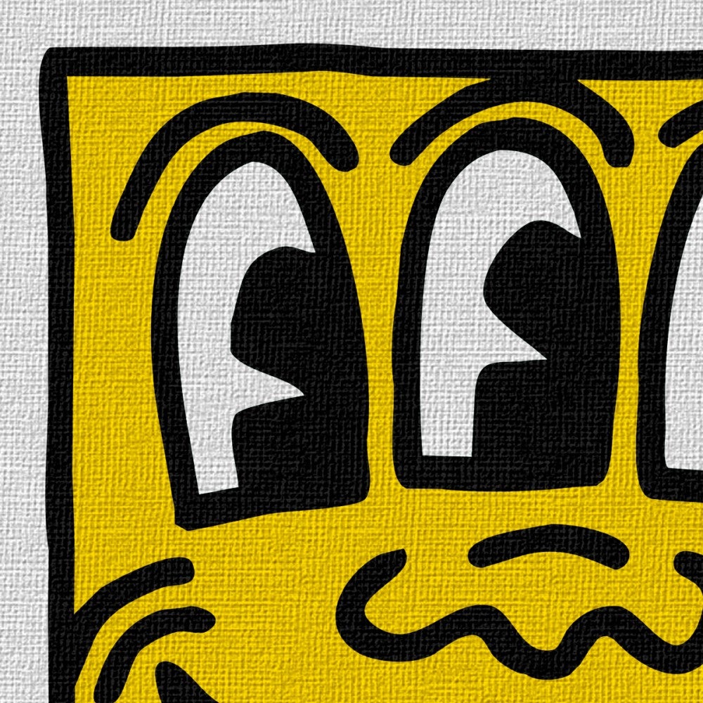 KEITH HARING - Kit 04 - N.4 Toiles 40x40cm Sur Châssis Bois 40x40 cm - 3