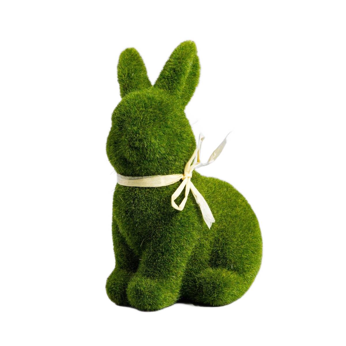 Figurka POLY zając zielony 8x6x12 cm HOMLA