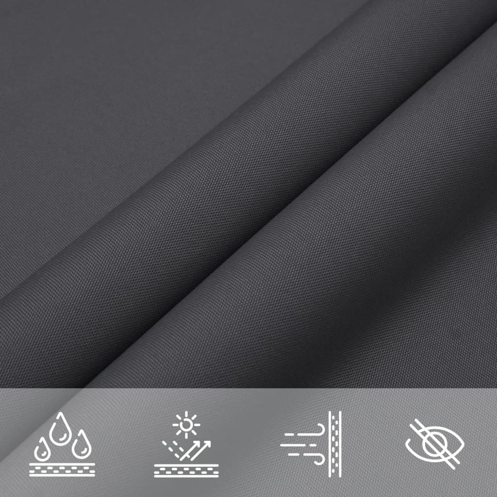 Voile de parasol tissu oxford rectangulaire 5x6 m anthracite vidaXL - 8