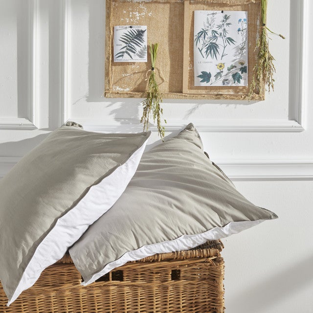 Parure de lit coton uni CHARME - 3