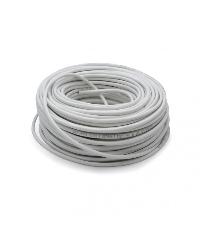 Câble Réseau CAT6 Vultech 100m - Blindé FTP Gris