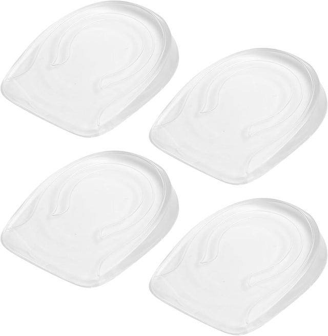 4 PCS Talonnette Gel Silicone 1cm, Semelle Rehaussante, Protecteurs de Talon, Epine Calcaneenne Talonnette Tendon D'achille, Coussinets de...
