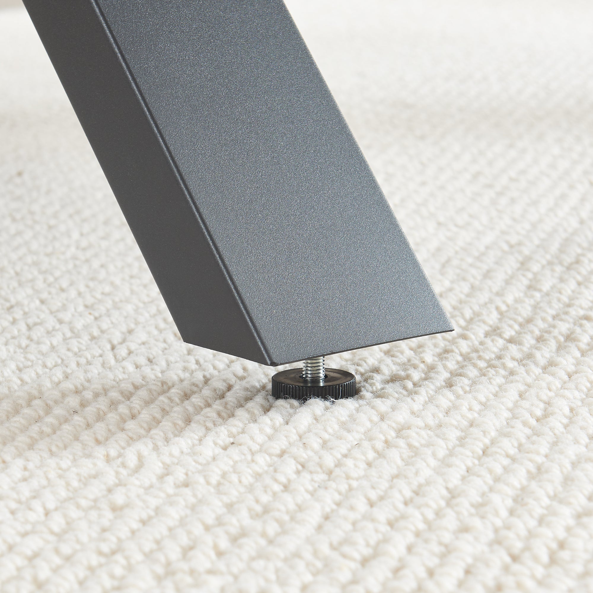 Lot de 2 pieds de table Greith acier 72 x 59 cm noir [en.casa] - 6