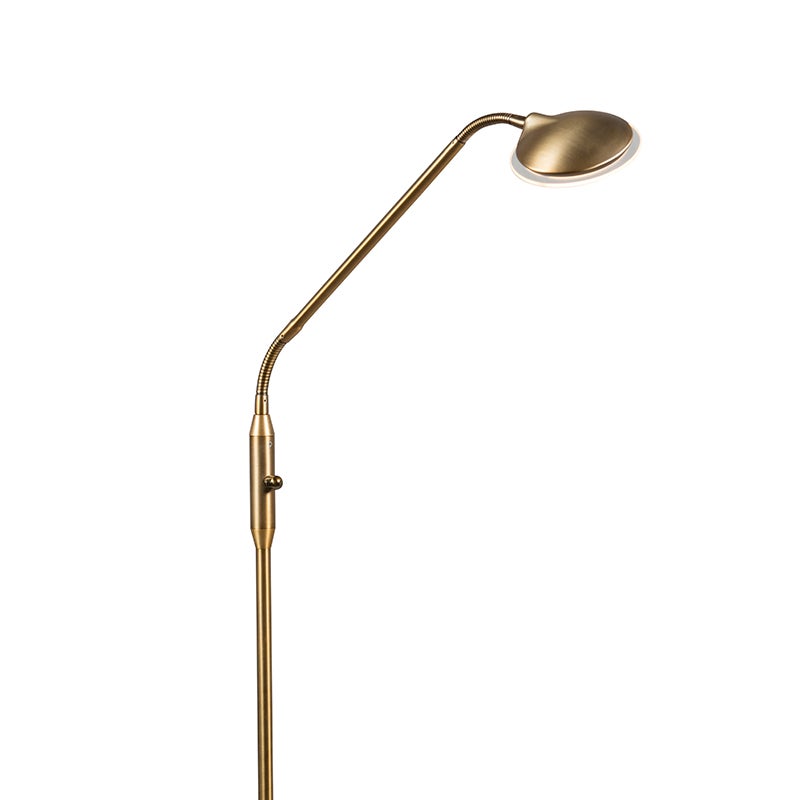 Nowoczesna lampa podłogowa brązowa w tym LED - Eva