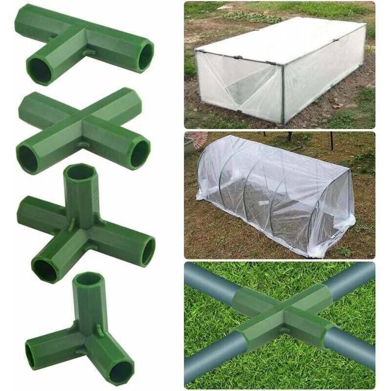 Lot de 20 connecteurs de cadre de jardinage pour serre de 11 mm - 4