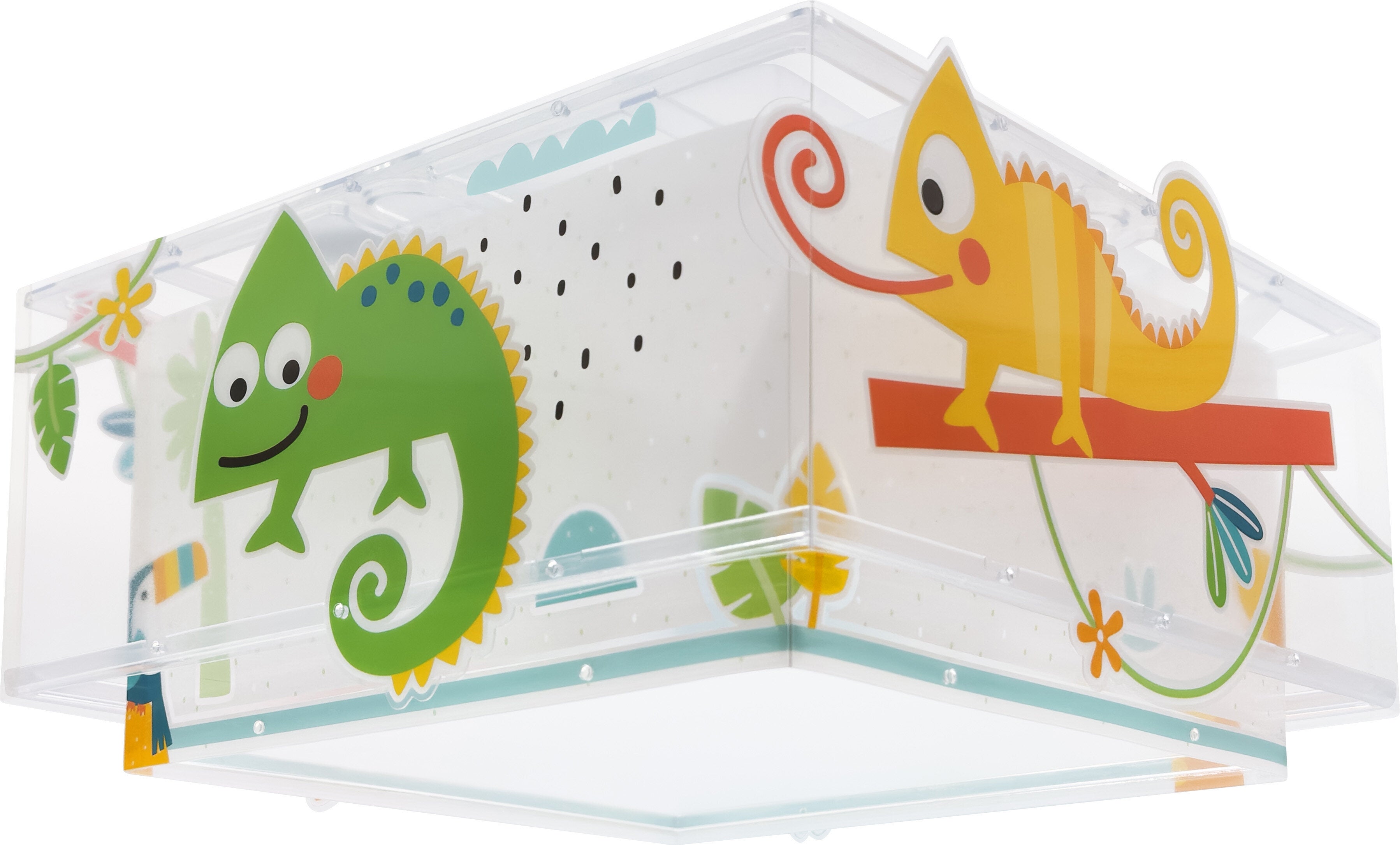 Plafon sufitowy Happy Jungle - Kameleon Zwierzęta dla dzieci