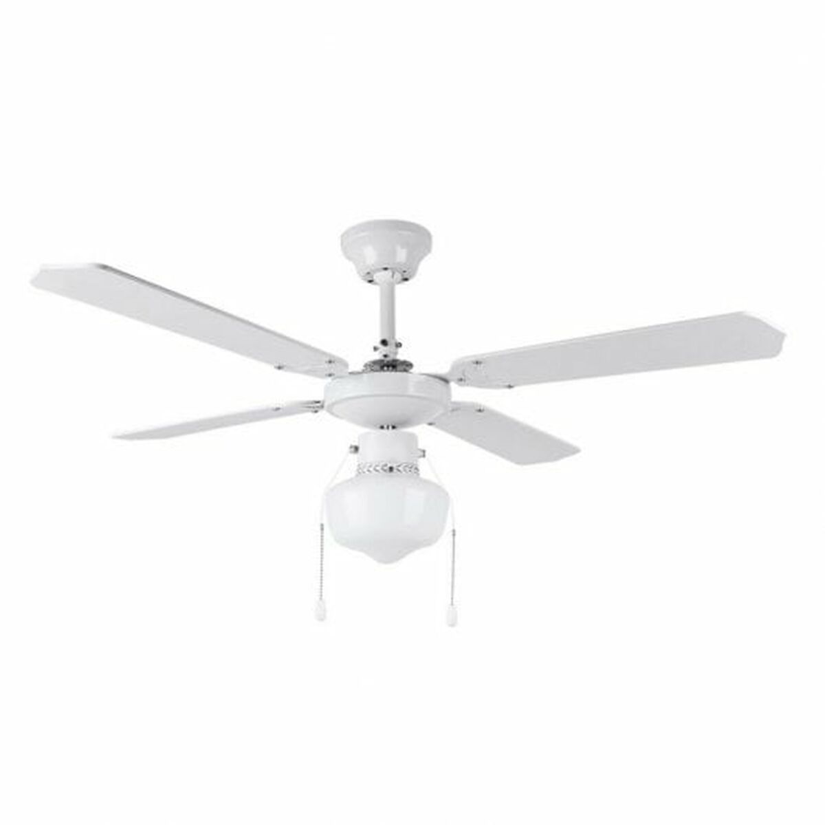 Ventilateur De Plafond Orbegozo 140 Cm, 5 Vitesses, 3 Pales Métalliques, Blanc - 70W, Commande Murale