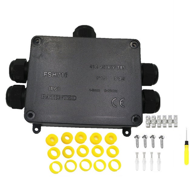 Omabeta Boîte de dérivation Boîte de Jonction Étanche IP68 10‑14mm