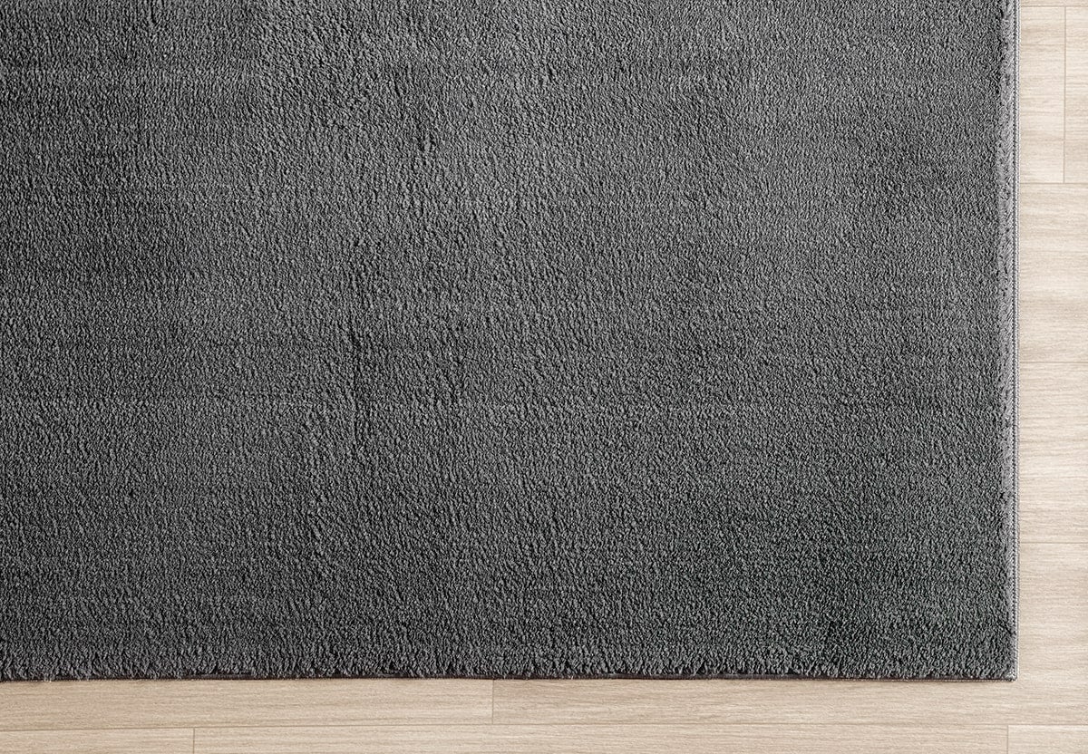 the carpet Relax tapis moelleux à poils courts, dessous antidérapant, lavable à 30 degrés, super soft, aspect fourrure, Anthracite, 160 cm - 8