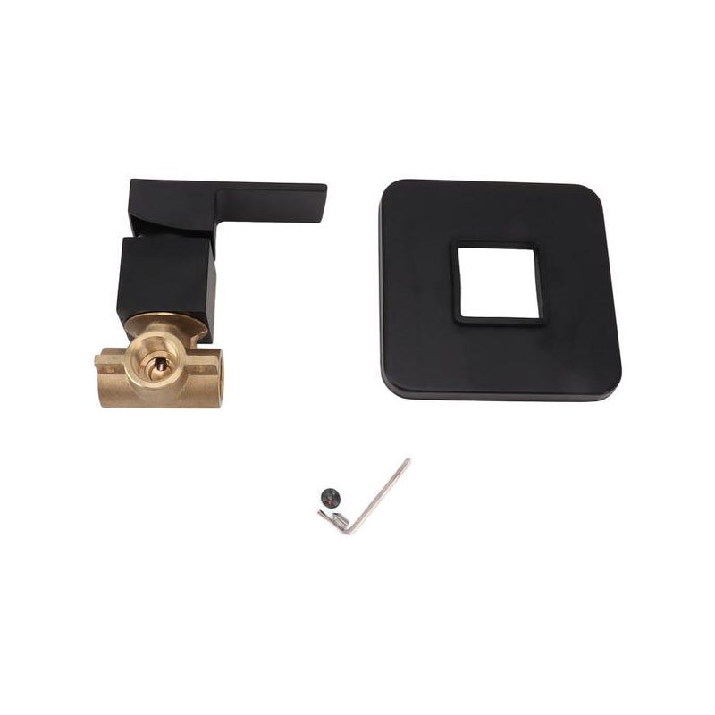 Naścienna bateria prysznicowa, miedziana bateria, jednouchwytowa bateria wannowa, czarna bateria prysznicowa