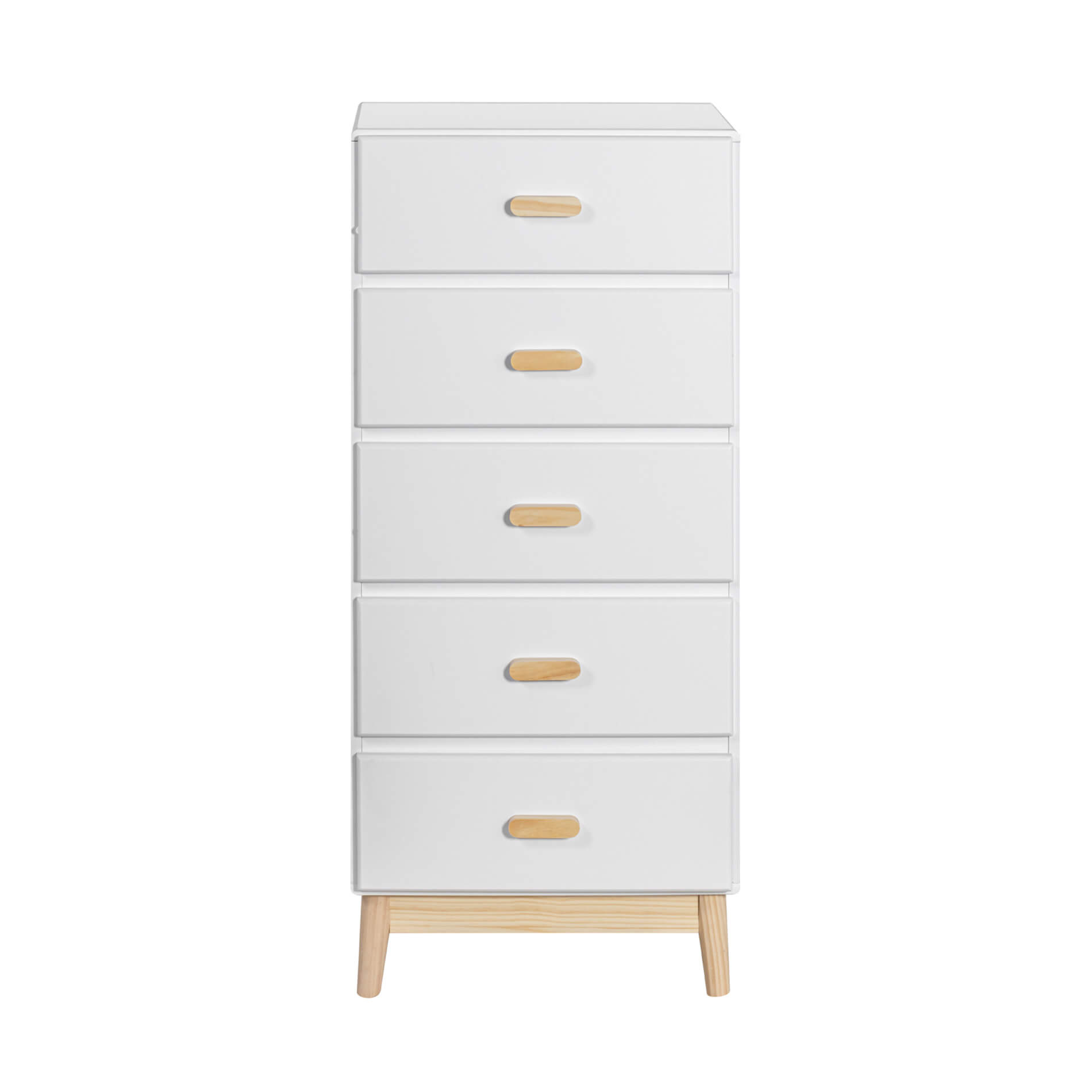 Commode Mobili Rebecca Myristica 115x50x40 MDF Pin Blanc Marron ...