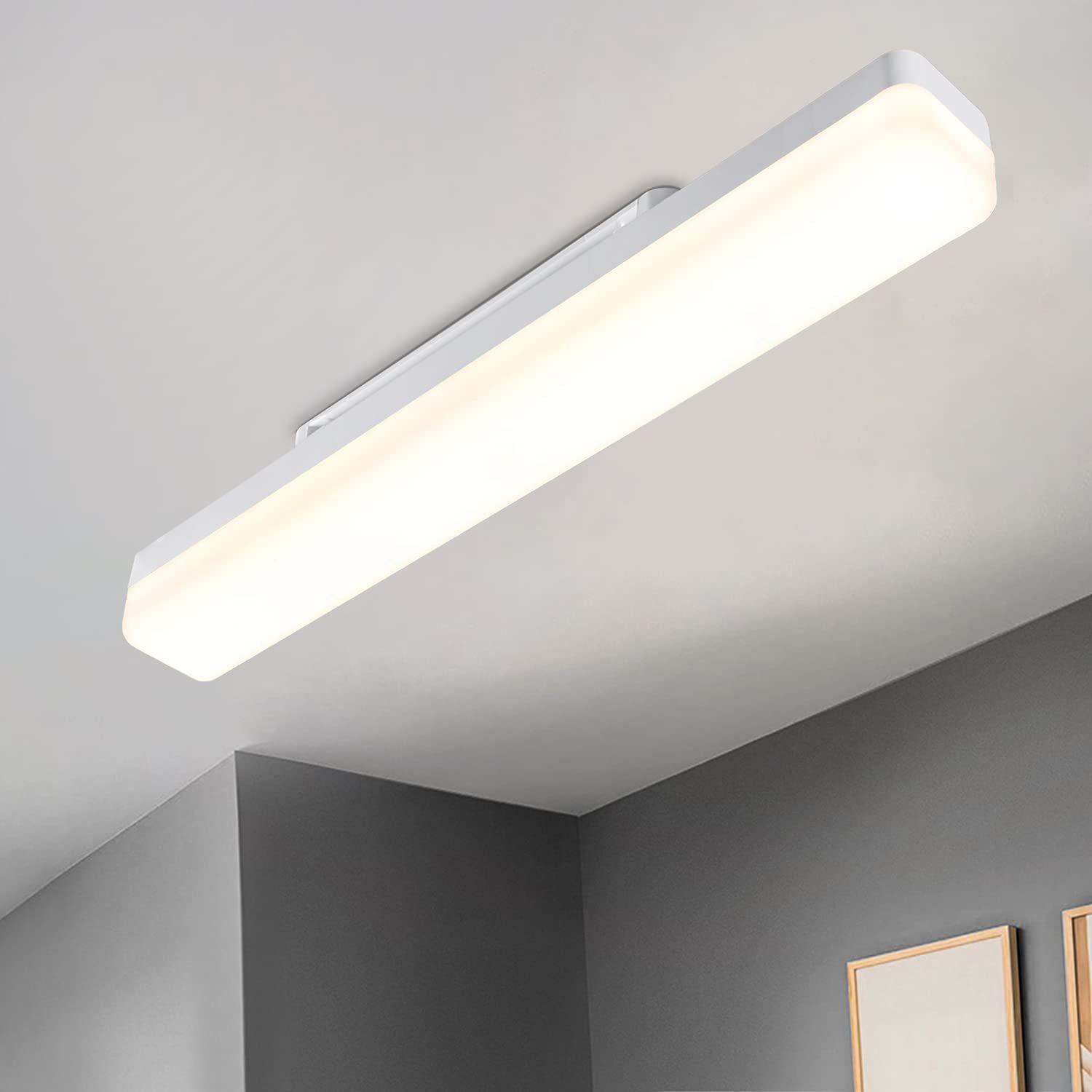 ZMH Lampa sufitowa LED - 40cm Salon Biały korytarz nowoczesne światło dzienne ochrona oczu sypialnia