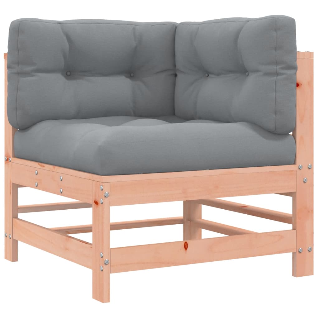 Salon bas de jardin en Bois Marron 7 personnes - 4