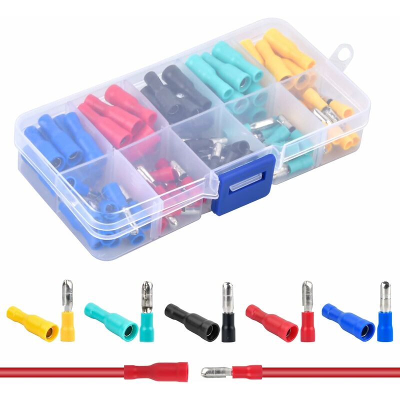 480 Pièces Cosses A Sertir Electriques,30 Types Cosses Electriques A Sertir Avec Coffret D Plates Fourches Cosses Et Kitspour Voiture Cosses Platescosses Anneau Bluedeer 82382831