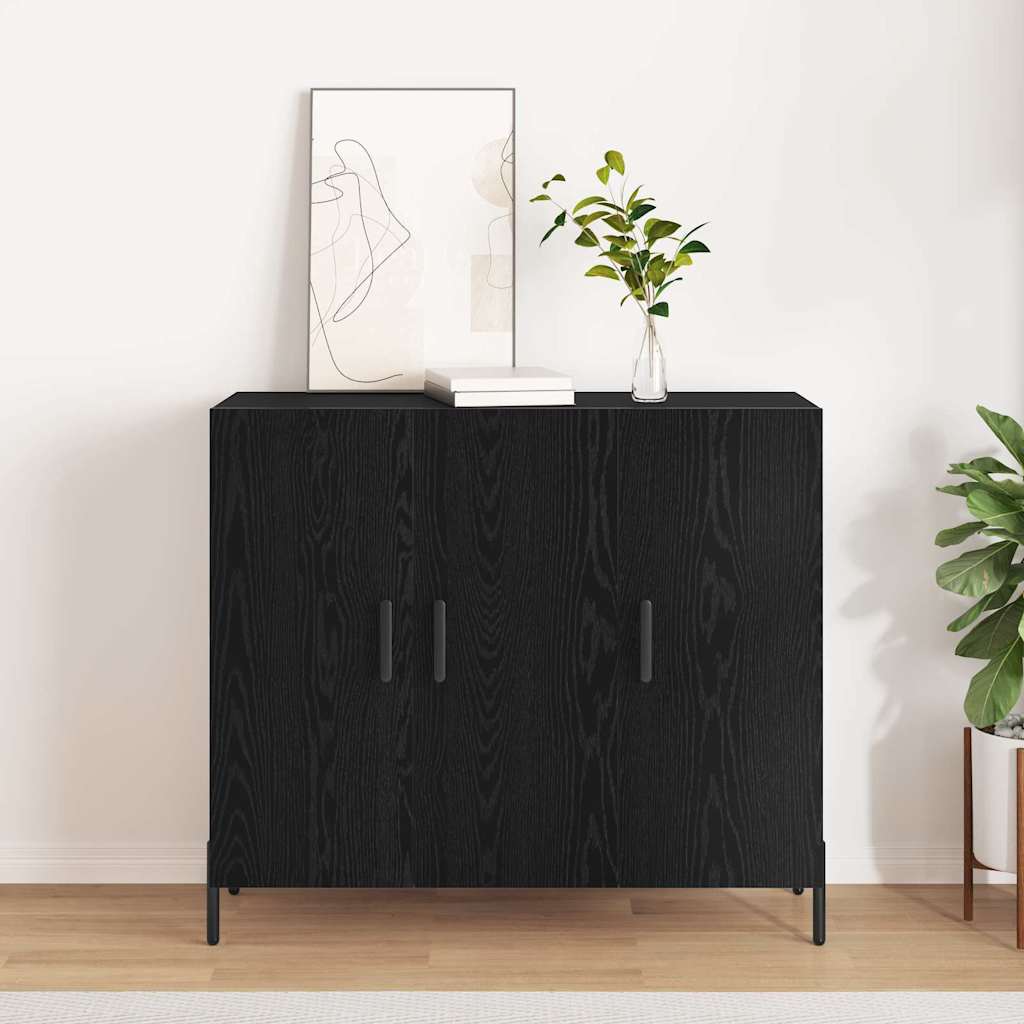 Buffet sonoma gris 90x34x80 cm bois d'ingénierie