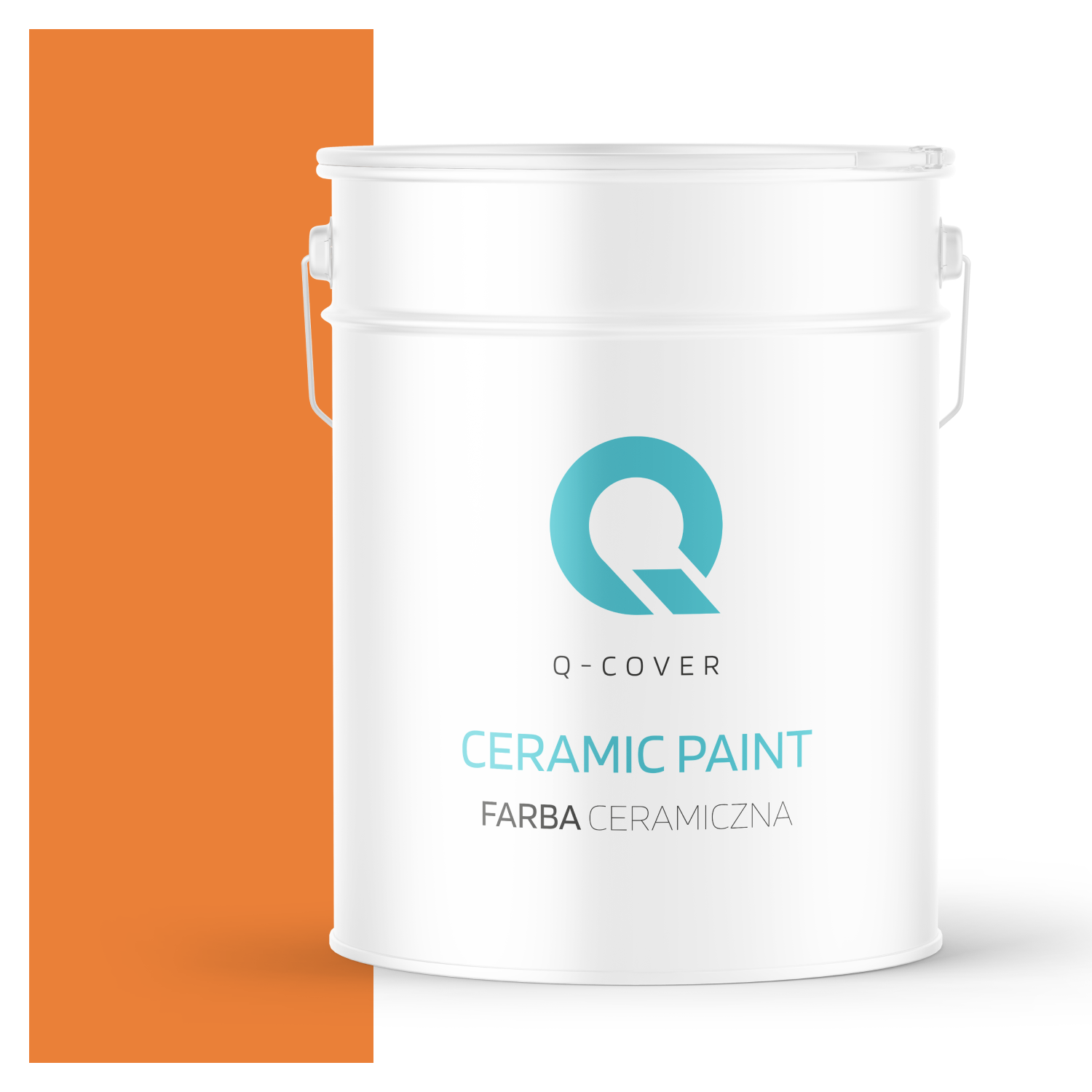 Farba Ceramiczna Do Ścian i Sufitów Q-Cover Pomarańczowy intensywny H5933 Głęboki Mat 10L