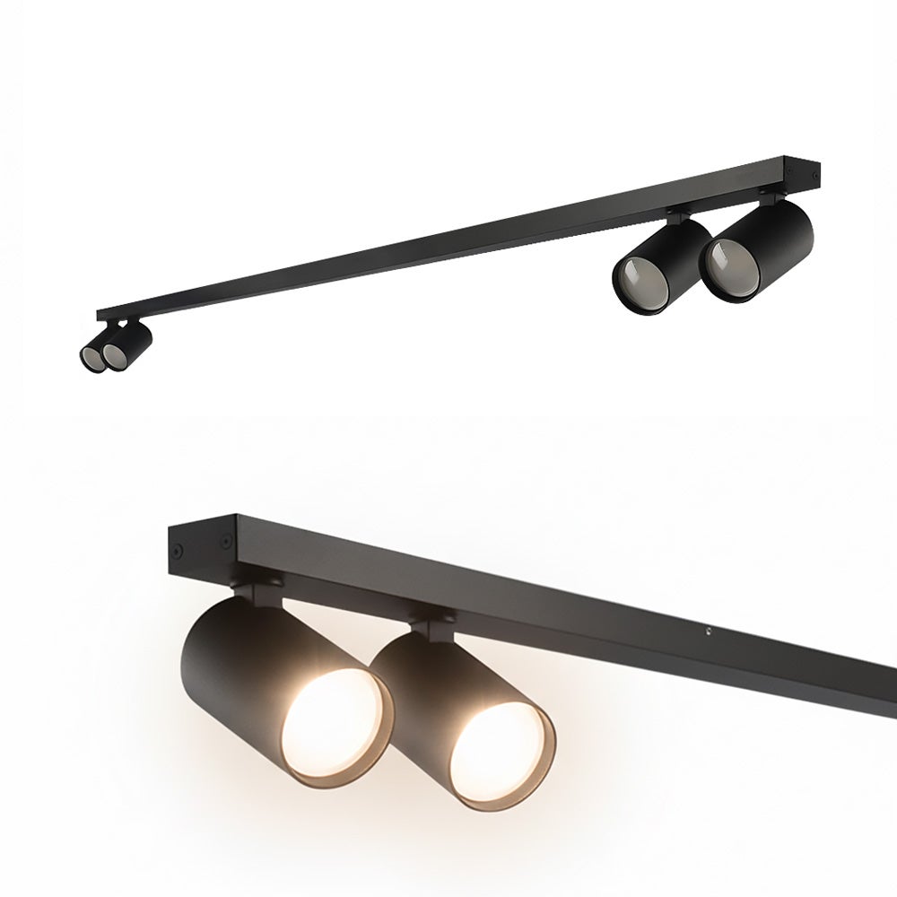 Listwa reflektorowa oświetleniowa natynkowa listwa typu spot MALGA 4 LINE BLACK 4xGU10 czarna IP20 EDO