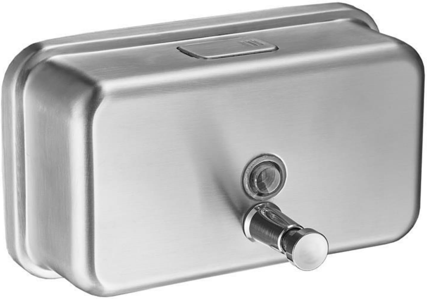 Poziomy dozownik do mydła ze stali nierdzewnej 304 - 1200 ml - Srebrny - Odpowiedni do hoteli